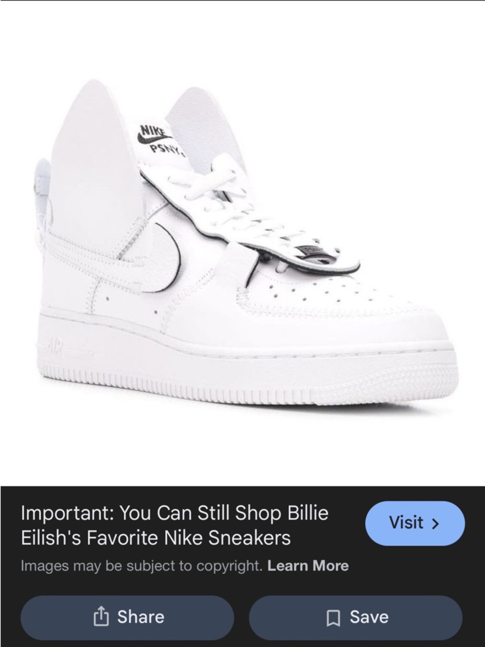 *RARE* PSNY PUBLIC SCHOOL X NIKE AF1 COLLECTION - BILLIE EILISH FAV SHOES